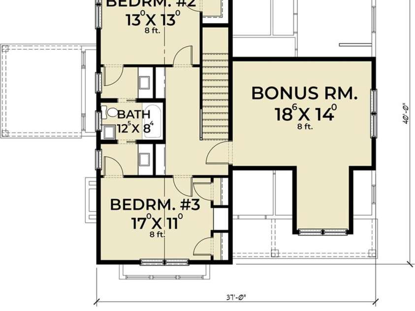 237 Westridge Farm Road, Asheville, NC 28804.  MLS# CAR4282360, YatesRealty ID 2663. Second Floor Plan