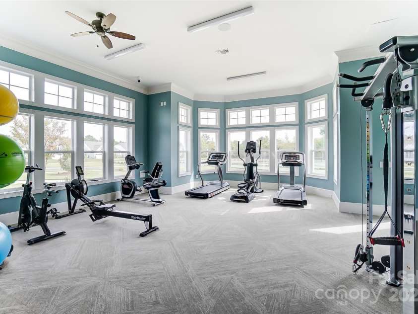 3319 Whispering Creek Drive, Wesley Chapel, NC 28079.  MLS# CAR4279023, YatesRealty ID 26635. Fitness center