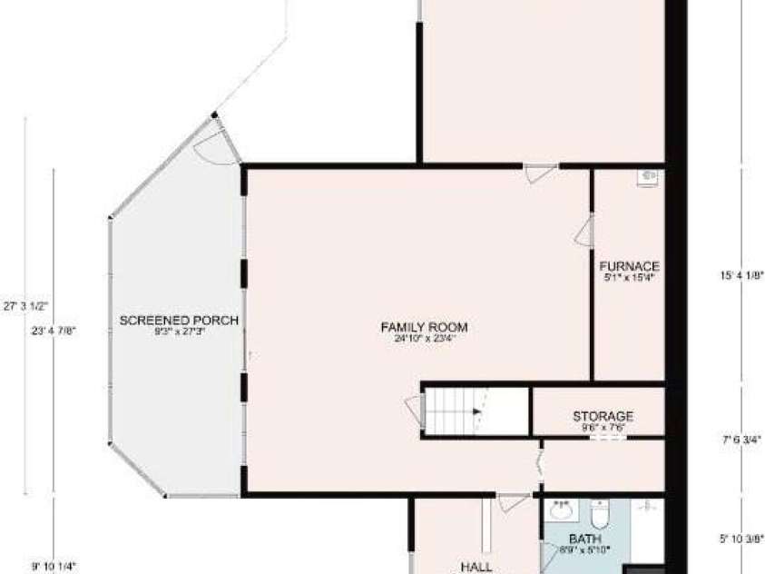 26 Walnut Drive, Mills River, NC 28759.  MLS# CAR4369713, YatesRealty ID 26643. Lower Level Floorplan