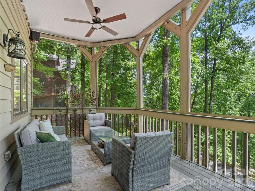 26 Walnut Drive, Mills River, NC 28759.  MLS# CAR4369713, YatesRealty ID 26643. Lower Level Screen Porch