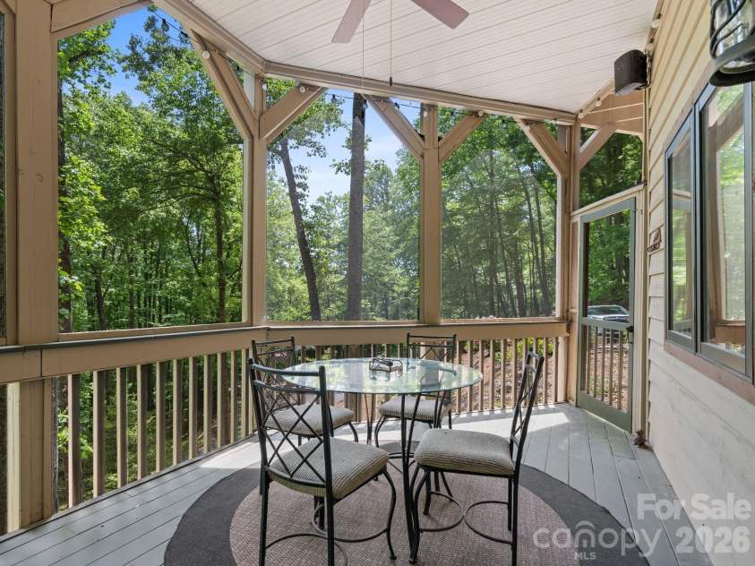 26 Walnut Drive, Mills River, NC 28759.  MLS# CAR4369713, YatesRealty ID 26643. Lower Level Screen Porch
