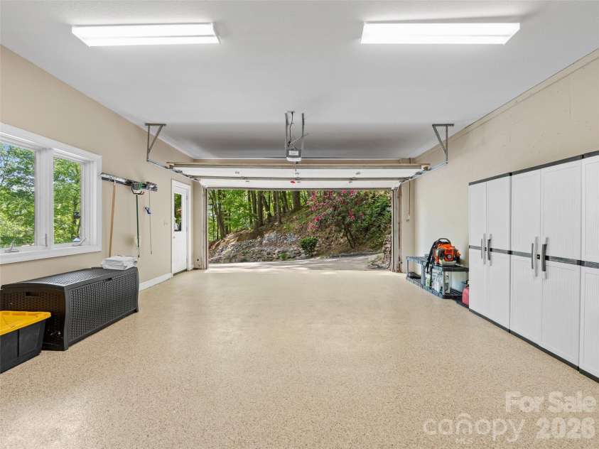 26 Walnut Drive, Mills River, NC 28759.  MLS# CAR4369713, YatesRealty ID 26643. Oversized 2 Car Garage with Epoxy Coated Floor