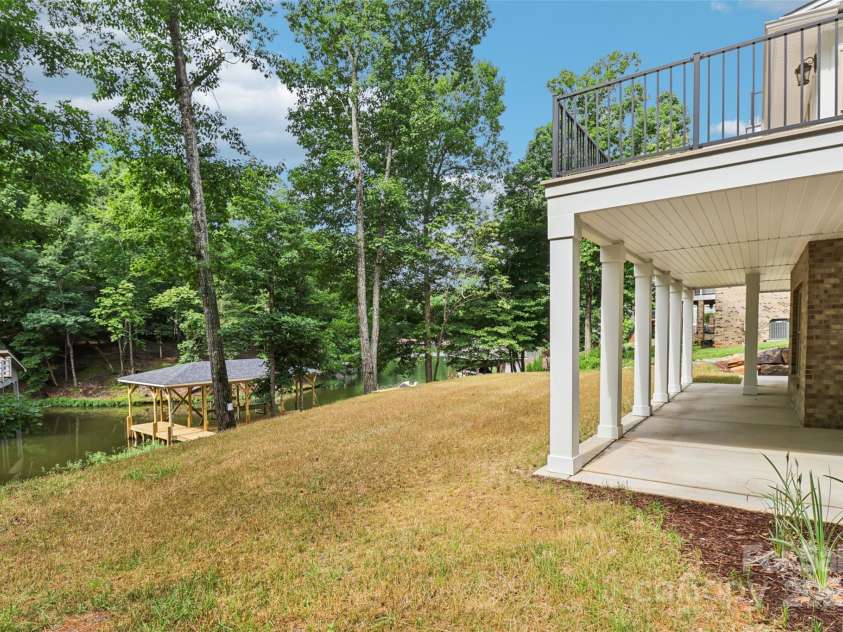 416 Plantation Way, Mount Gilead, NC 27306.  MLS# CAR4270243, YatesRealty ID 26658. Backyard.