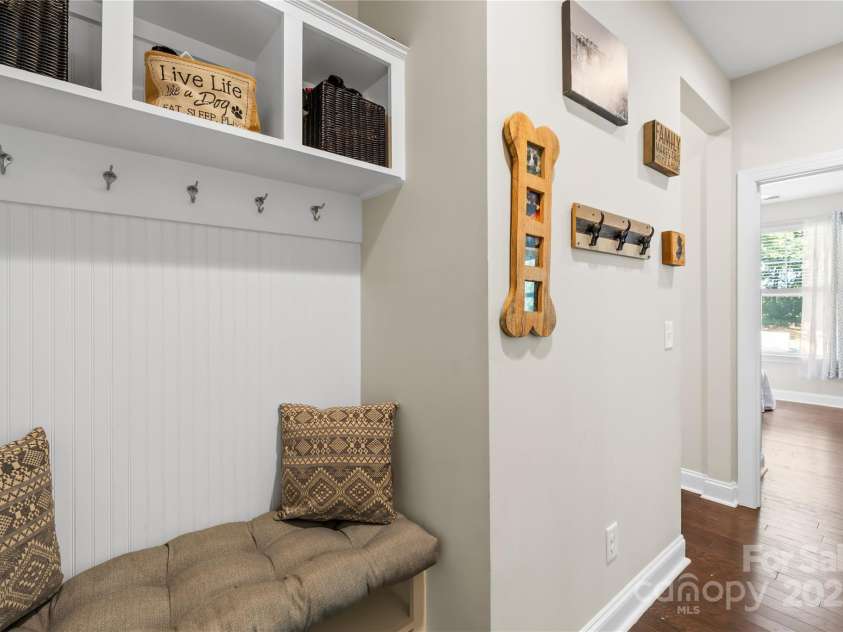 183 Rustling Waters Drive, Mooresville, NC 28117.  MLS# CAR4303069, YatesRealty ID 2667. Drop zone coming in from garage