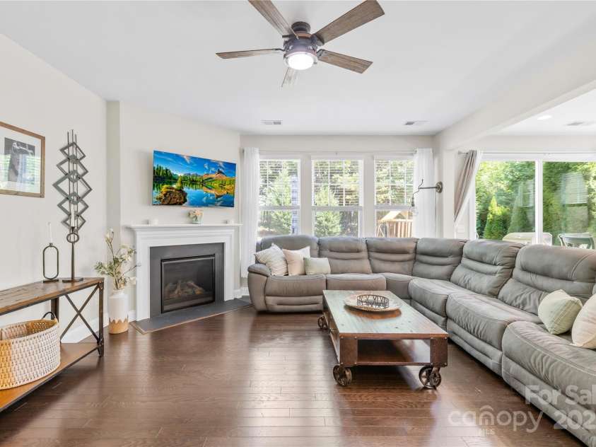 183 Rustling Waters Drive, Mooresville, NC 28117.  MLS# CAR4303069, YatesRealty ID 2667. Gas log fireplace