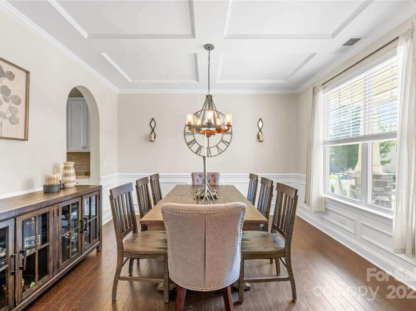 183 Rustling Waters Drive, Mooresville, NC 28117.  MLS# CAR4303069, YatesRealty ID 2667. Notice the coffered ceiling