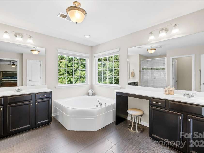 183 Rustling Waters Drive, Mooresville, NC 28117.  MLS# CAR4303069, YatesRealty ID 2667. Primary bathroom