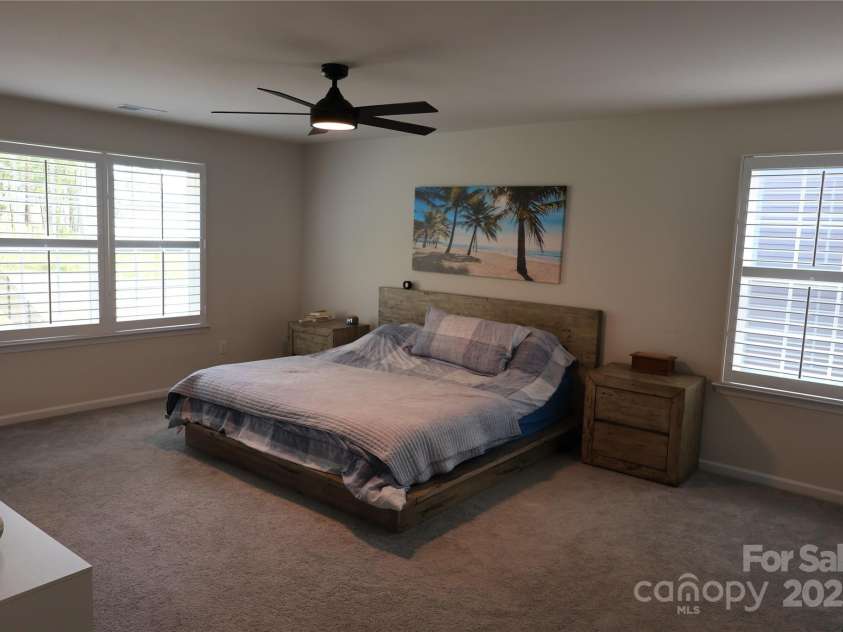 136 Dogwood Grove Place, Troutman, NC 28166.  MLS# CAR4276414, YatesRealty ID 26679. Primary Bedroom