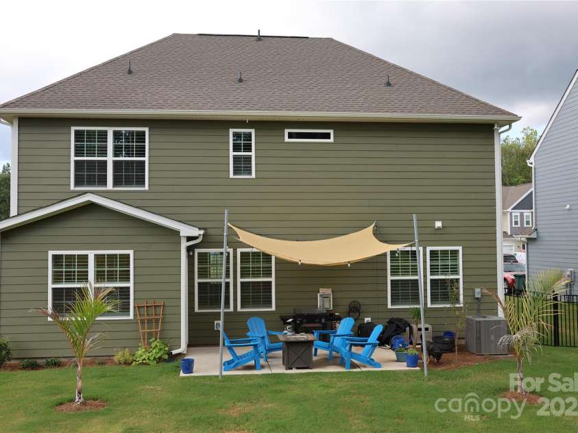 136 Dogwood Grove Place, Troutman, NC 28166.  MLS# CAR4276414, YatesRealty ID 26679. Rear elevation