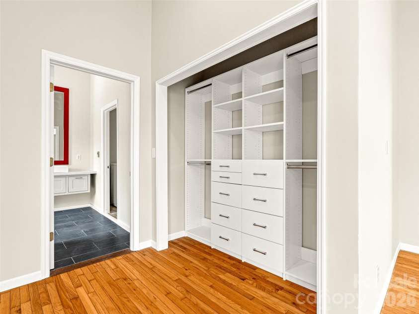 76 Raven Rock Lane, Marshall, NC 28753.  MLS# CAR4369847, YatesRealty ID 26680. Custom closet system.