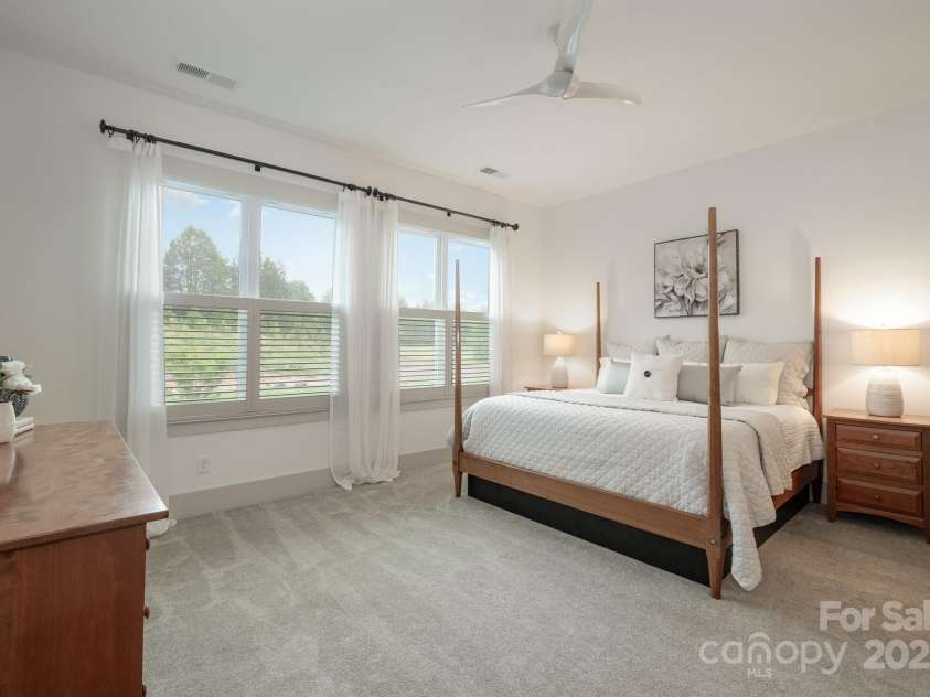 19031 Brandon James Drive, Cornelius, NC 28031.  MLS# CAR4256290, YatesRealty ID 26681. Large Primary Bedroom Suite overlooking the private rear yard