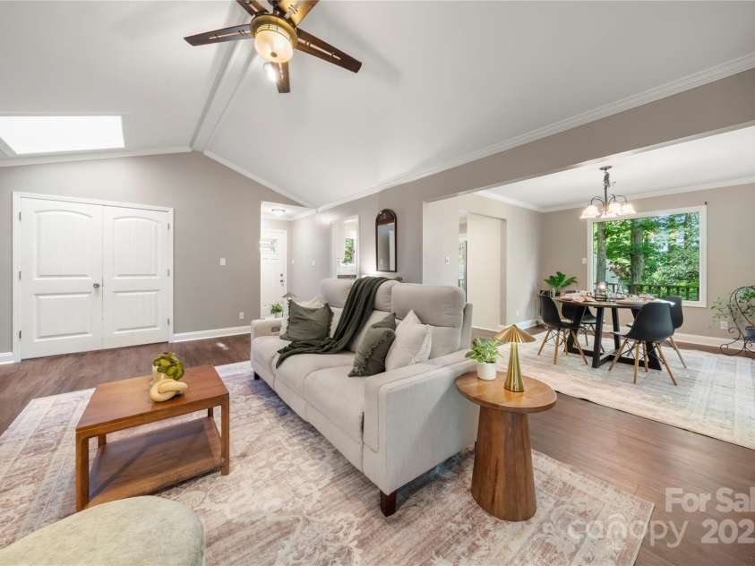 7 Turtle Lane, Clover, SC 29710.  MLS# CAR4257060, YatesRealty ID 26699. Living area with doors closed to third bedroom