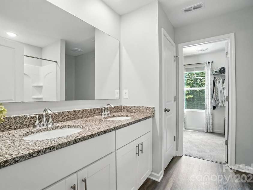 280 Mills Creek Road, Iron Station, NC 28080.  MLS# CAR4277070, YatesRealty ID 26706. Dual sinks in Primary Bathroom