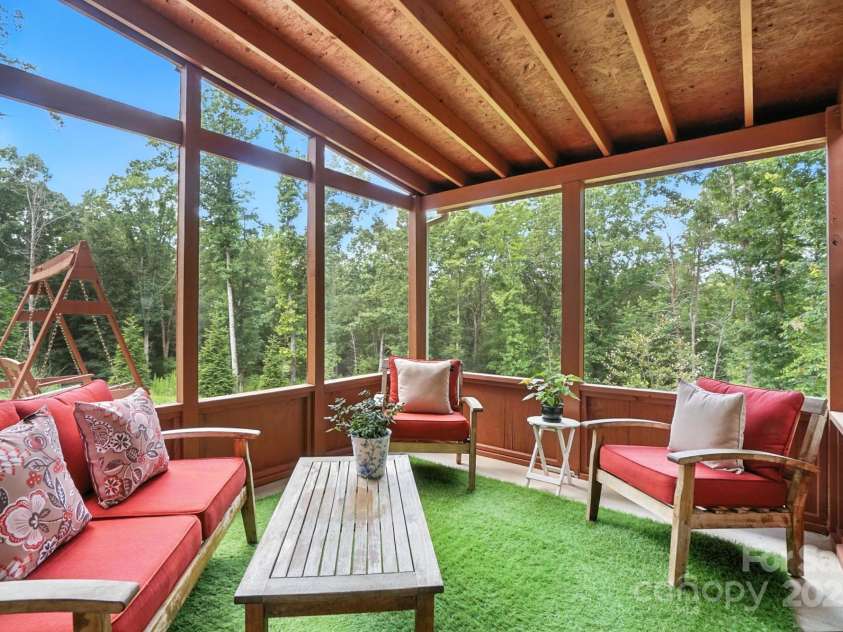 280 Mills Creek Road, Iron Station, NC 28080.  MLS# CAR4277070, YatesRealty ID 26706. Screened porch