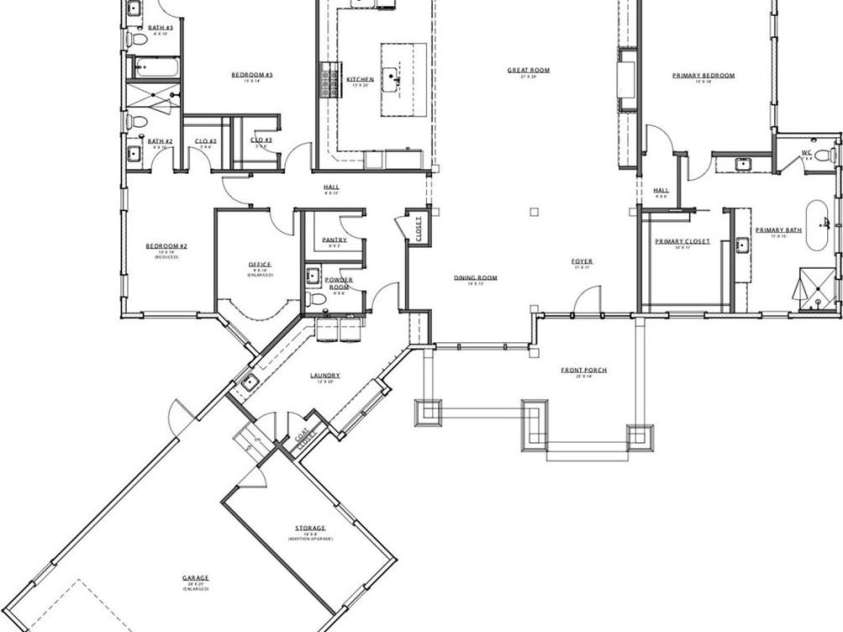 11 Nestlewood Drive, Arden, NC 28704.  MLS# CAR4172363, YatesRealty ID 2671. Floor Plan