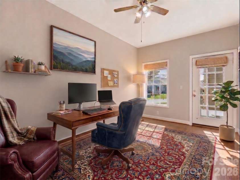 209 Beechnut Drive, Hendersonville, NC 28739.  MLS# CAR4379804, YatesRealty ID 26712. Virtually Staged as Office