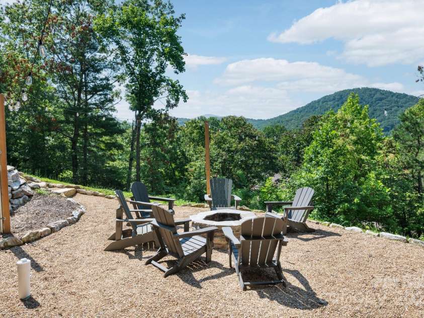 54 Weldon Way, Fairview, NC 28730.  MLS# CAR4279261, YatesRealty ID 26712. Gorgeous Firepit Area
