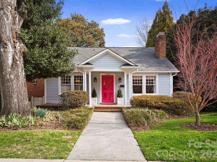 1207 Buchanan Street, Charlotte, NC 28203.  MLS# CAR4335653, YatesRealty ID 2674. Front Exterior 