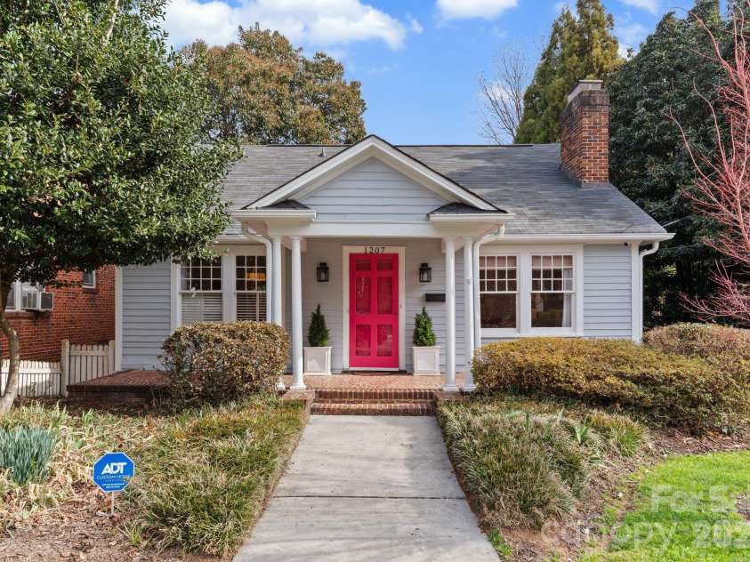 1207 Buchanan Street, Charlotte, NC 28203.  MLS# CAR4335653, YatesRealty ID 2674. Front Exterior 