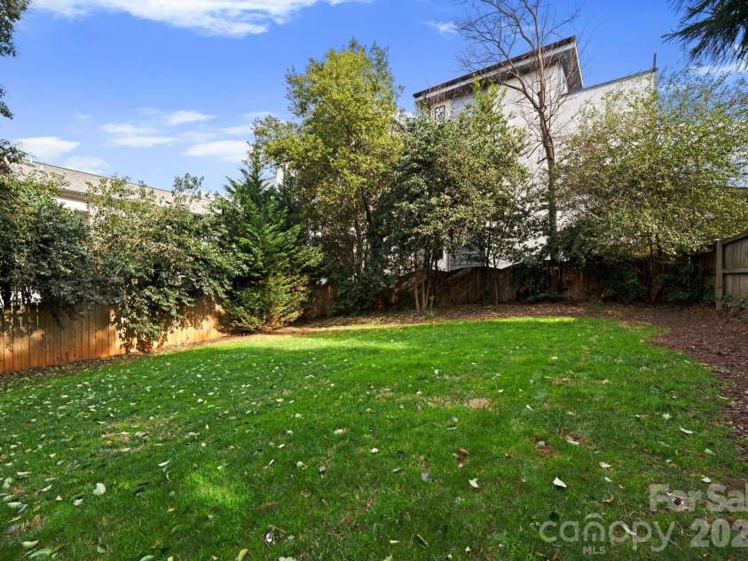1207 Buchanan Street, Charlotte, NC 28203.  MLS# CAR4335653, YatesRealty ID 2674. Rear Yard 