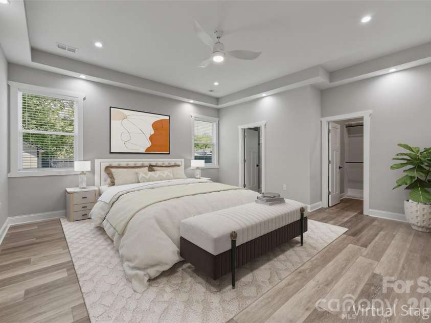 5330 Tuckaseegee Road, Charlotte, NC 28208.  MLS# CAR4372285, YatesRealty ID 26761. Primary bedroom virtually staged