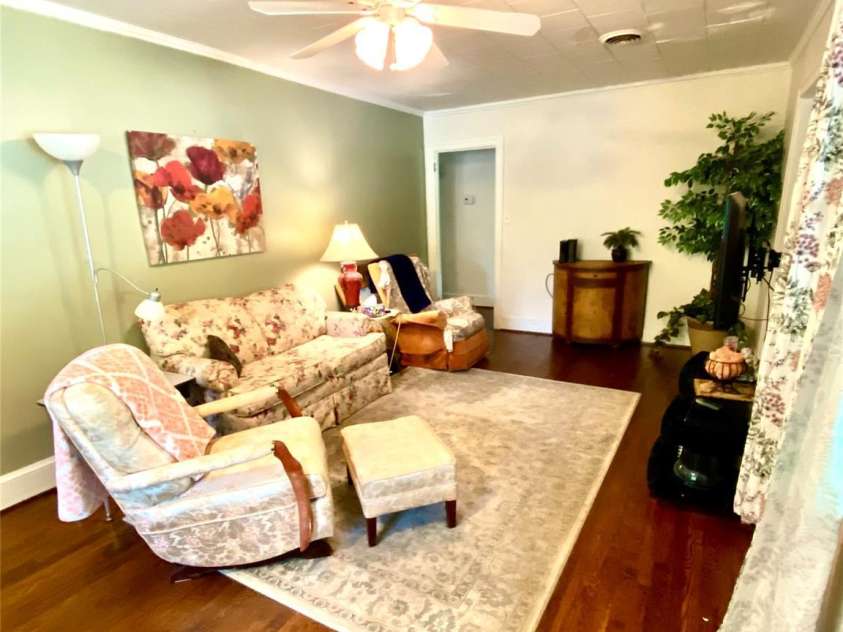 3702 Crawford Street, Gastonia, NC 28052.  MLS# CAR4275636, YatesRealty ID 26767. Living room from left side.