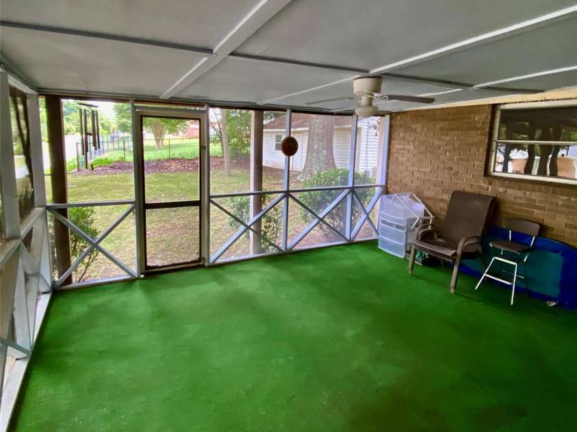 3702 Crawford Street, Gastonia, NC 28052.  MLS# CAR4275636, YatesRealty ID 26767. Screened Room approx. 17' x 16'.