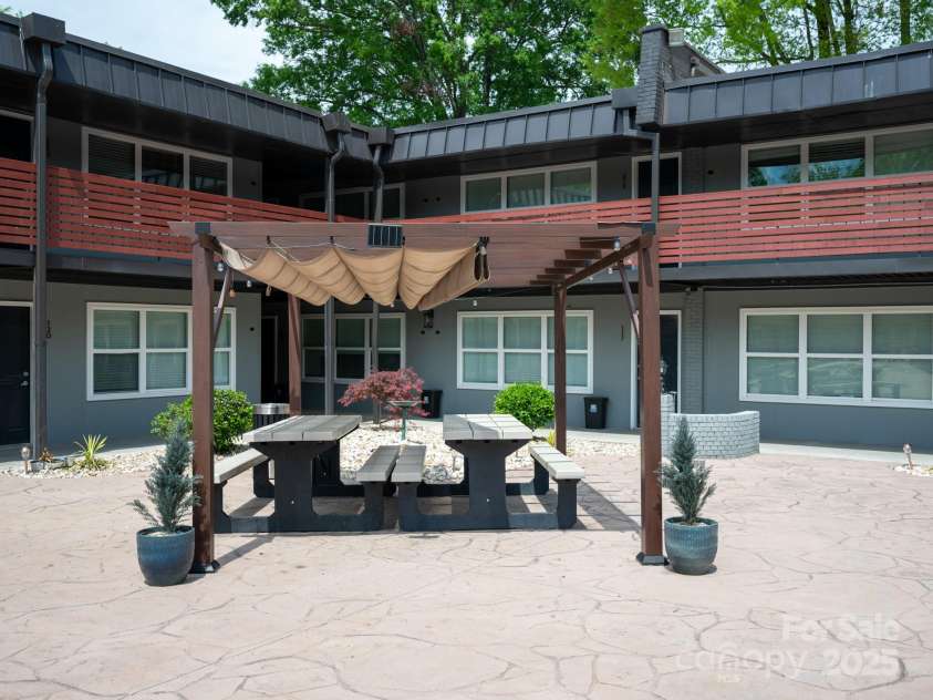 2000 Patio Court, Charlotte, NC 28205.  MLS# CAR4270954, YatesRealty ID 2677. Firepit table