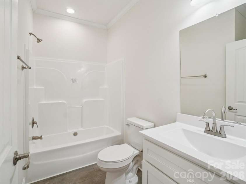 56 Big Branch Drive, Mars Hill, NC 28754.  MLS# CAR4347159, YatesRealty ID 26785. Hall Bathroom