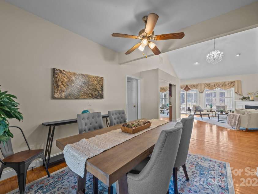 612 Vista Falls Road, Mills River, NC 28759.  MLS# CAR4220957, YatesRealty ID 26824. Formal Dining looking towards Living room