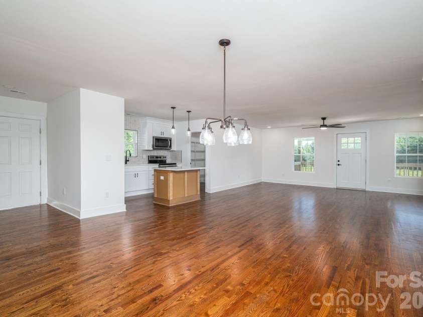 6123 Flay Road, Cherryville, NC 28021.  MLS# CAR4382632, YatesRealty ID 26839. Open floor plan perfect for gathering with your loved ones.