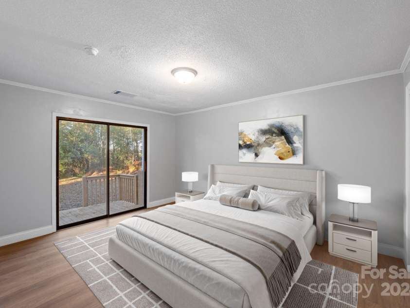 634 Colston Street, Albemarle, NC 28001.  MLS# CAR4208845, YatesRealty ID 2685. Staged bedroom