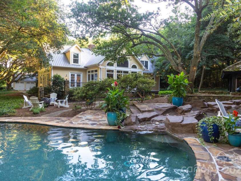 7794 Live Oaks Drive, Denver, NC 28037.  MLS# CAR4234292, YatesRealty ID 26852. Private pool & spa