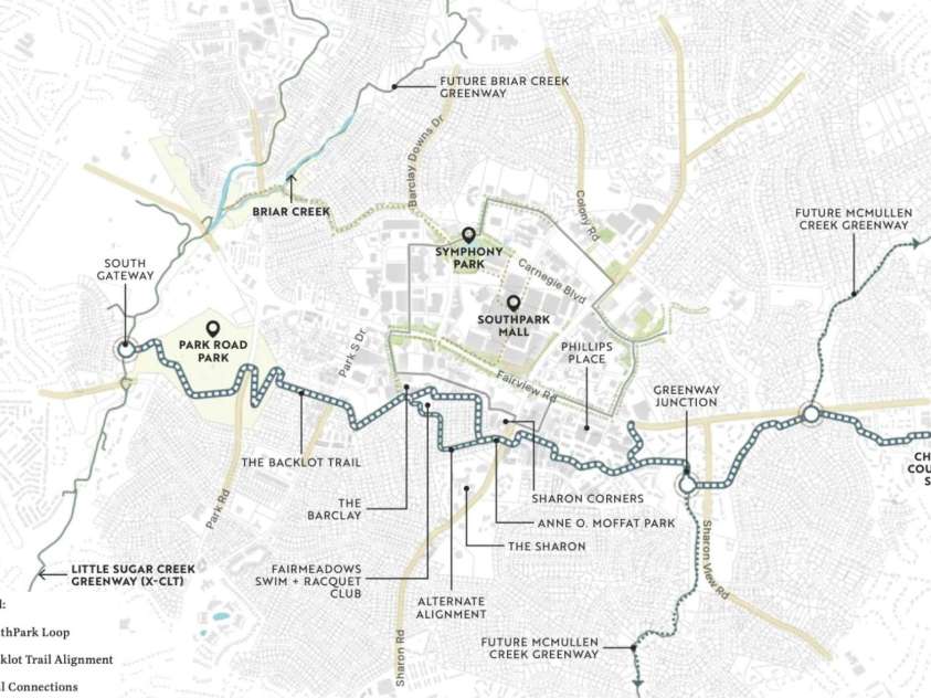 2300 Richardson Drive, Charlotte, NC 28211.  MLS# CAR4266822, YatesRealty ID 26854. SouthPark plans: southparkclt.org