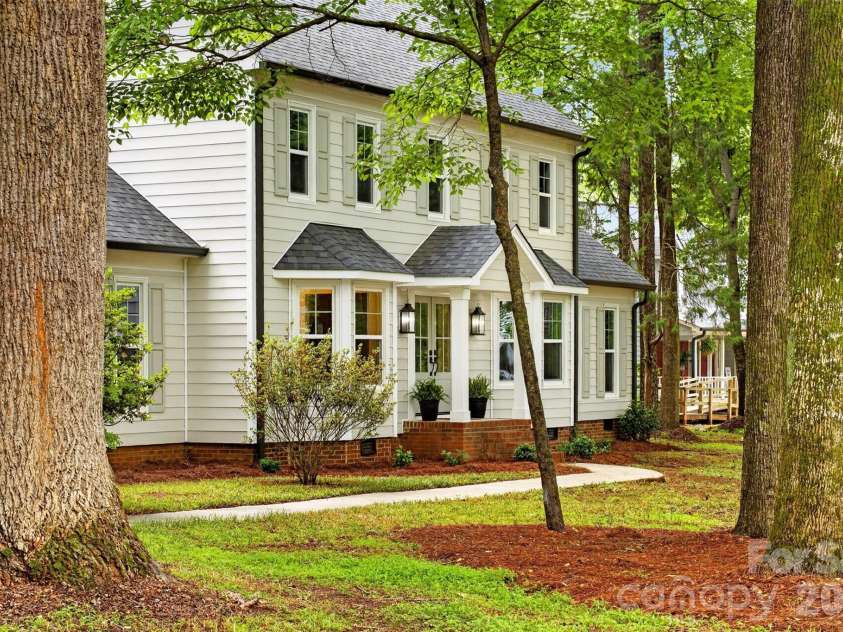 5318 Apple Blossom Court, Mint Hill, NC 28227.  MLS# CAR4378140, YatesRealty ID 26860. Side Front