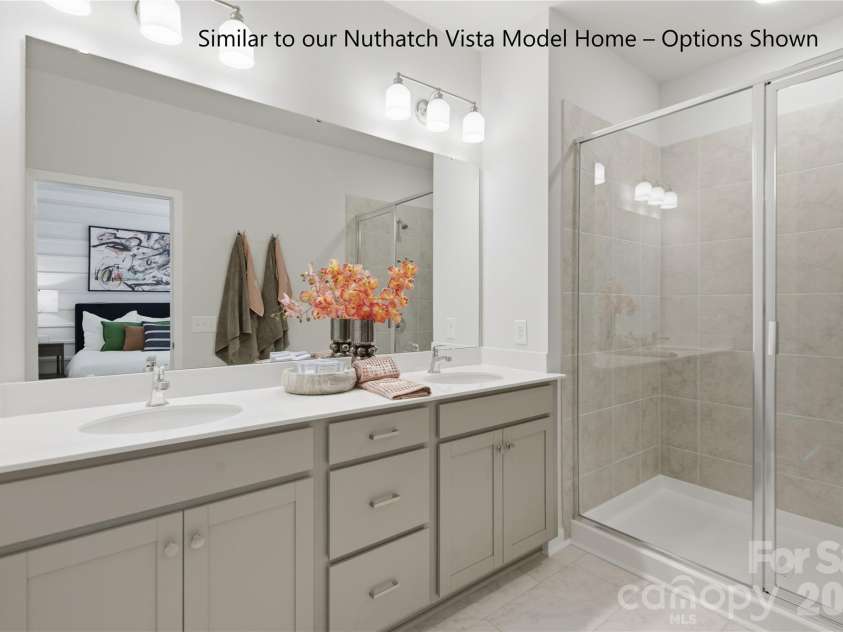 6551 Fire Lily Lane, Charlotte, NC 28216.  MLS# CAR4381491, YatesRealty ID 26862. Spacious Owner's Bathroom