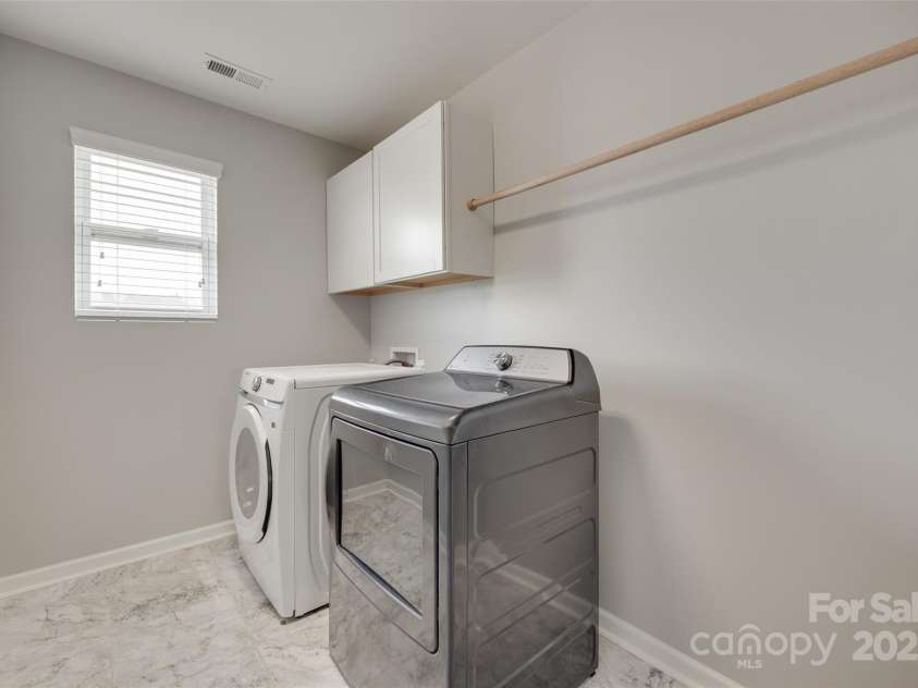 1412 Afternoon Sun Road, Matthews, NC 28104.  MLS# CAR4259106, YatesRealty ID 26877. Laundry UP