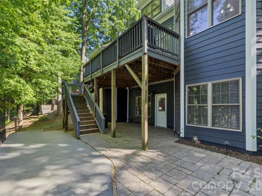 7653 Juniper Lane, Denver, NC 28037.  MLS# CAR4383486, YatesRealty ID 26879. Back patio