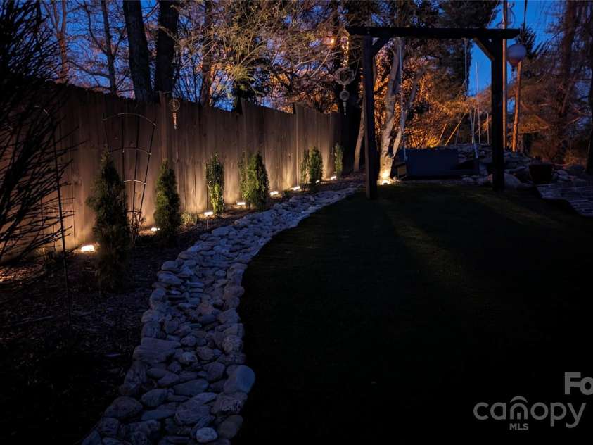113 Pait Drive, Hendersonville, NC 28791.  MLS# CAR4218353, YatesRealty ID 2688. Night Lights!