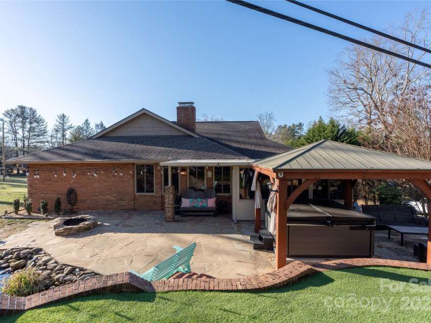 113 Pait Drive, Hendersonville, NC 28791.  MLS# CAR4218353, YatesRealty ID 2688. Private back yard oasis