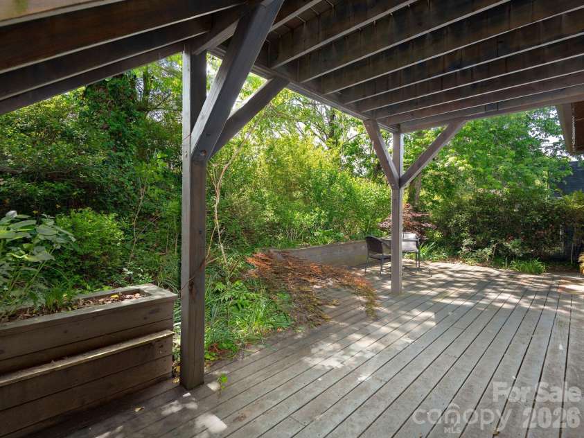 15 Hillside Street, Asheville, NC 28801.  MLS# CAR4350045, YatesRealty ID 26883. Lower patio