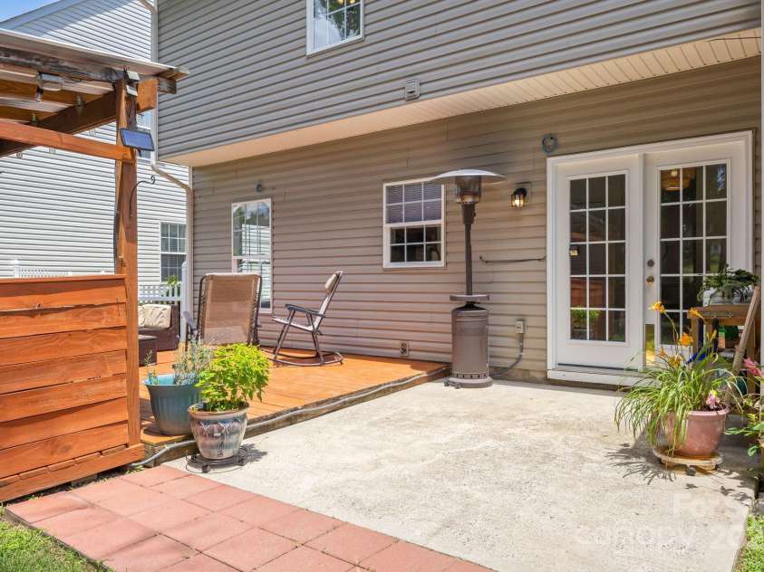 6720 Long Nook Lane, Indian Trail, NC 28079.  MLS# CAR4272978, YatesRealty ID 26895. Rear patio