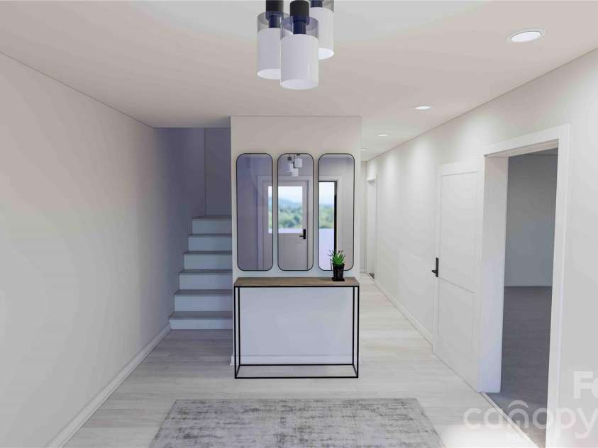 611 Storybook Villas Trail, Asheville, NC 28804.  MLS# CAR4325306, YatesRealty ID 2690. Entryway rendering