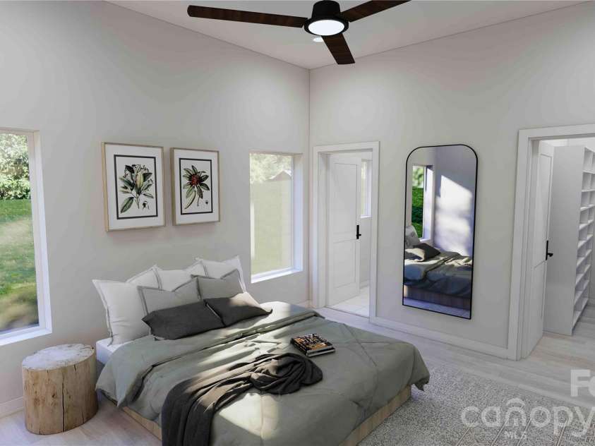 611 Storybook Villas Trail, Asheville, NC 28804.  MLS# CAR4325306, YatesRealty ID 2690. Main level primary suite