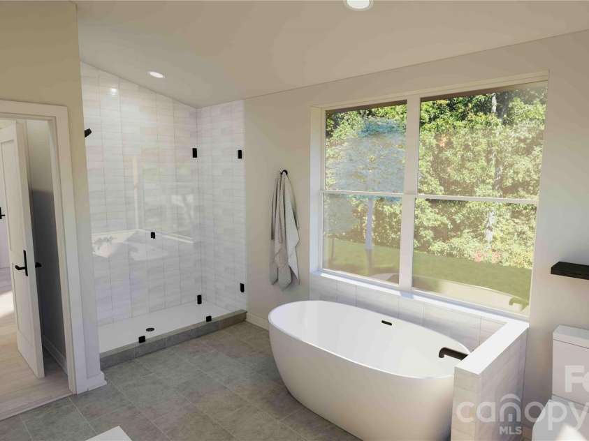 611 Storybook Villas Trail, Asheville, NC 28804.  MLS# CAR4325306, YatesRealty ID 2690. Upper level ensuite rendering