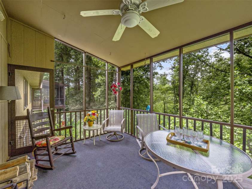 128 View De Lake Drive, Etowah, NC 28729.  MLS# CAR4274148, YatesRealty ID 26919. Upper level screened in porch