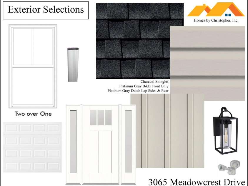 3065 Meadowcrest Drive, Clover, SC 29710.  MLS# CAR4293499, YatesRealty ID 2693. Exterior Selections