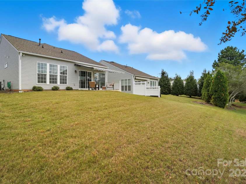 17436 Hawks View Drive, Indian Land, SC 29707.  MLS# CAR4309936, YatesRealty ID 26937. Rear Yard