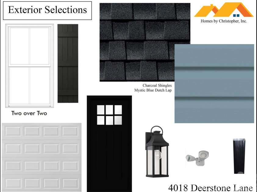 4018 Deerstone Lane, Clover, SC 29710.  MLS# CAR4298057, YatesRealty ID 2694. Exterior selections