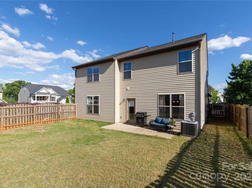 159 Saye Place, Mooresville, NC 28115.  MLS# CAR4255738, YatesRealty ID 26952. Flat Backyard